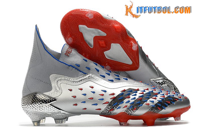 Adidas Botas De Fútbol Predator Freak + FG Plata