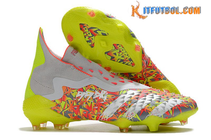 Adidas Botas De Fútbol Predator Freak + FG Rojo/Verde