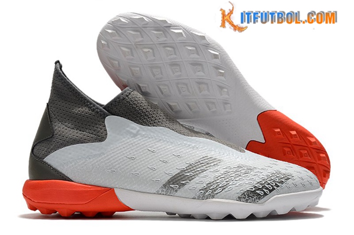 Adidas Botas De Fútbol Predator Freak3 Laceless TF Gris