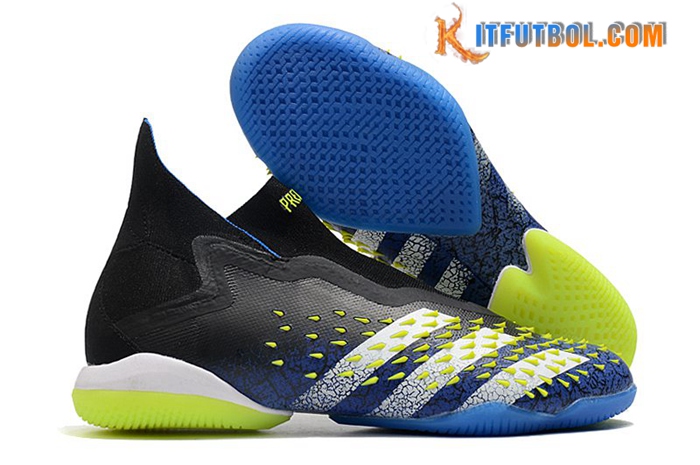 Adidas Botas De Fútbol Predator Freak + IC Negro/Azul
