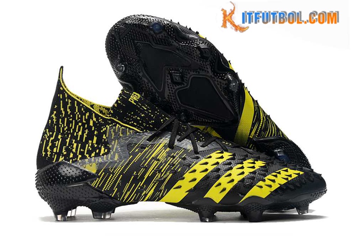 Adidas Botas De Fútbol Predator Freak.1 FG Negro/Amarillo