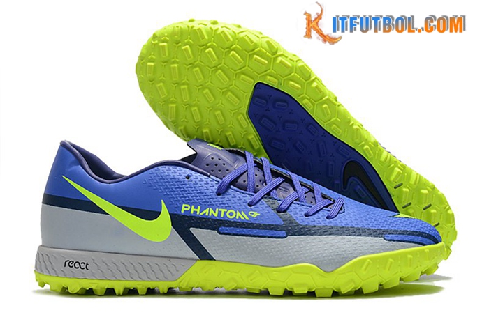 Nike Botas De Fútbol React Phantom GT2 Pro TF Azul