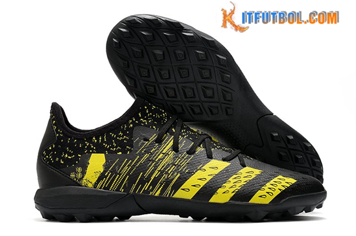 Adidas Botas De Fútbol Predator Freak .3 Low TF Negro/Amarillo