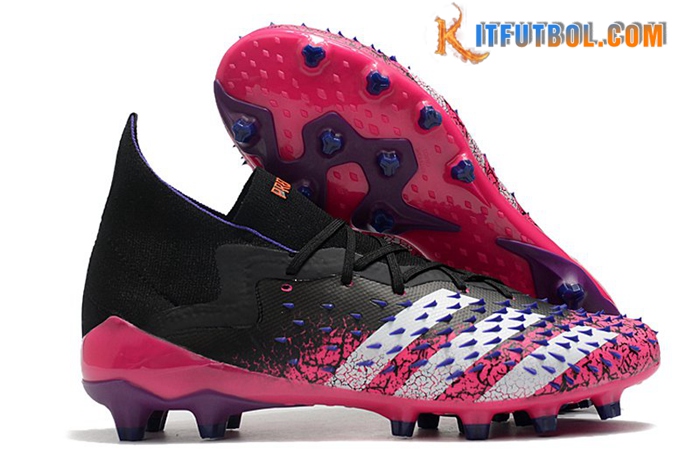 Adidas Botas De Fútbol Predator Freak.1 Ag Rosa/Negro