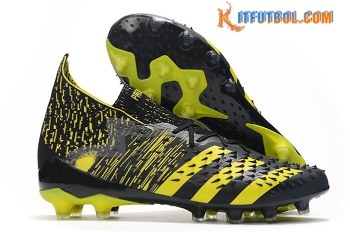 Adidas Botas De Fútbol Predator Freak.1 Ag Amarillo/Negro