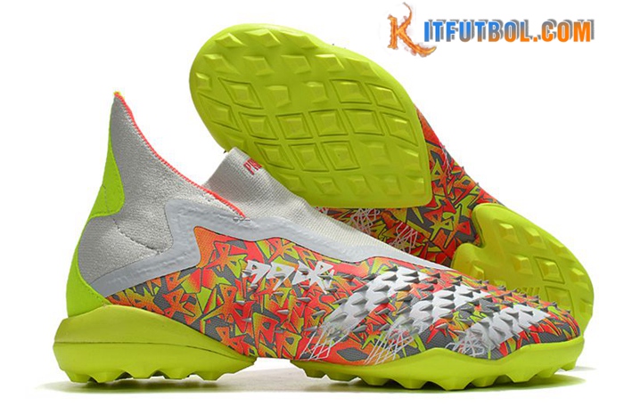 Adidas Botas De Fútbol Predator Freak + TF Naranja/Amarillo