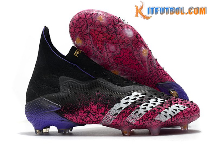 Adidas Botas De Fútbol Predator Freak + FG Negro/Rosa