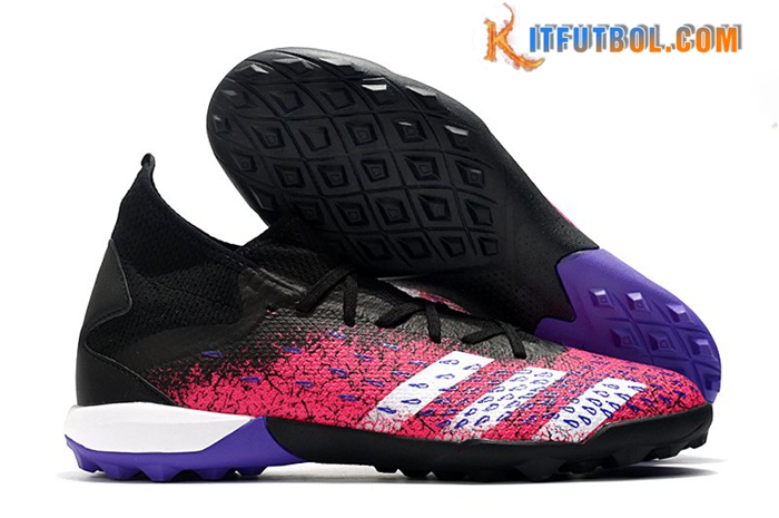Adidas Botas De Fútbol Predator Freak .3 TF Negro/Rosa