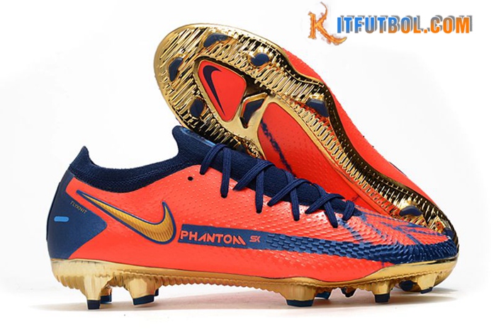 Nike Botas De Fútbol Phantom GT Elite FG Naranja/Azul