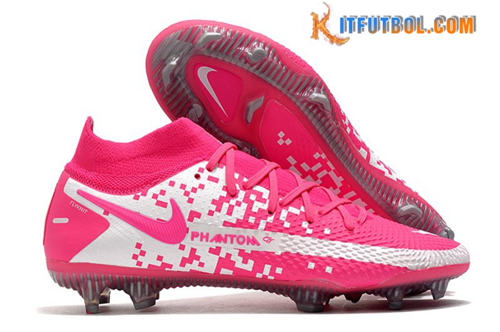 Nike Botas De Fútbol Phantom GT Elite Dynamic Fit FG Rosa/Blanco