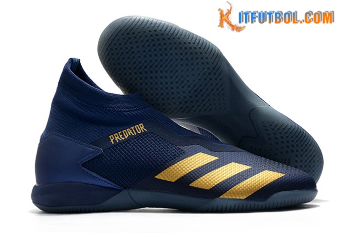 Adidas Botas De Fútbol PREDATOR 20.3 Laceless IN Azul Oscuro