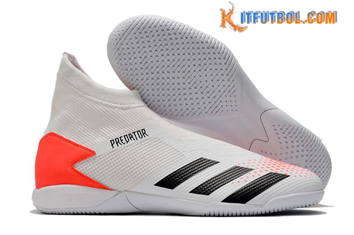 Adidas Botas De Fútbol PREDATOR 20.3 Laceless IN Blanco
