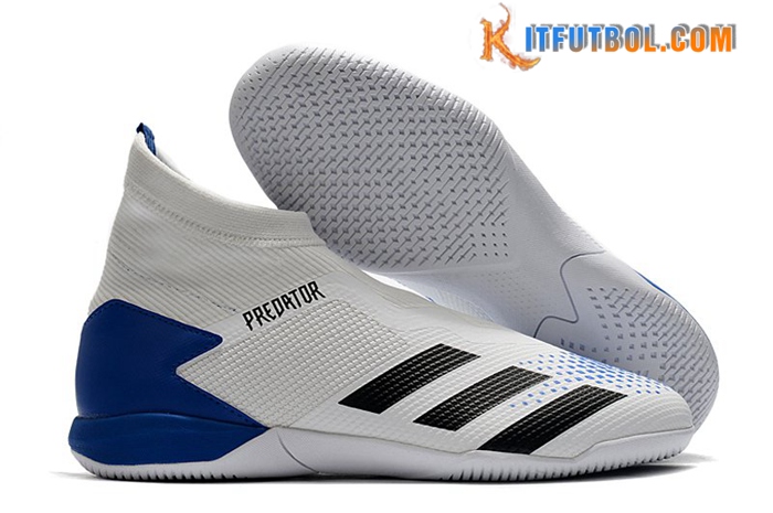 Adidas Botas De Fútbol PREDATOR 20.3 Laceless IN Blanco