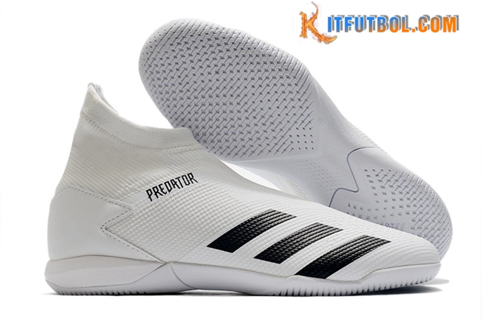 Adidas Botas De Fútbol PREDATOR 20.3 Laceless IN Blanco