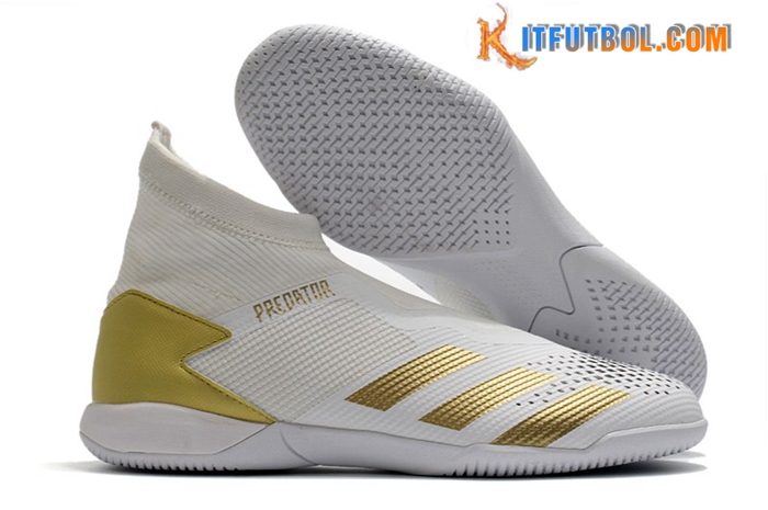 Adidas Botas De Fútbol PREDATOR 20.3 Laceless IN Blanco