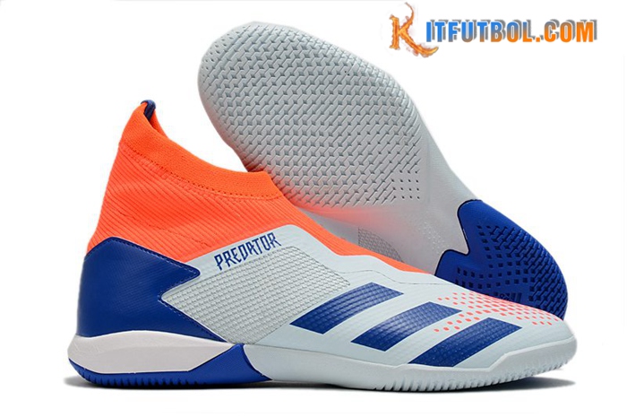 Adidas Botas De Fútbol PREDATOR 20.3 Laceless IN Gris/Naranja