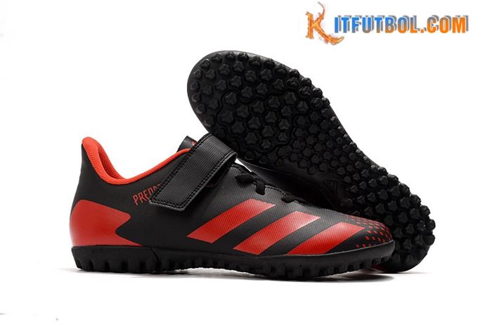 Adidas Botas De Fútbol Predator 20.4 TF Negro/Rojo