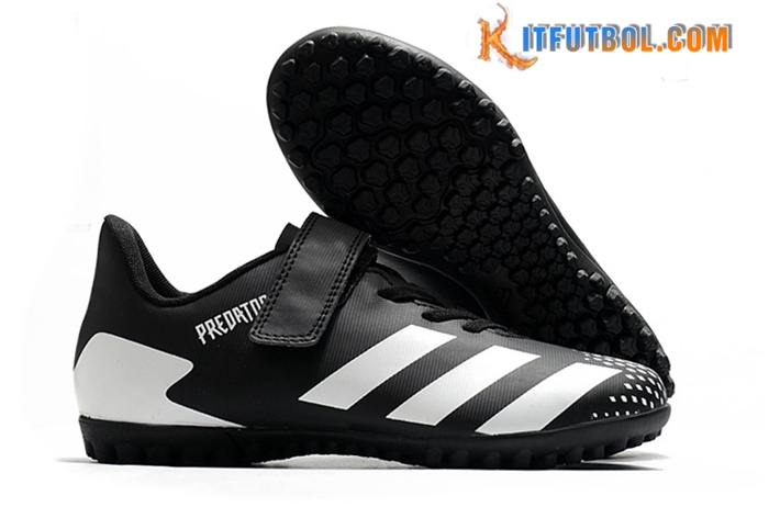 Adidas Botas De Fútbol Predator 20.4 TF Negro/Blanco