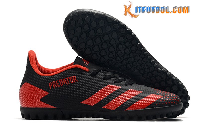 Adidas Botas De Fútbol Predator 20.4 TF Sale Negro/Rojo