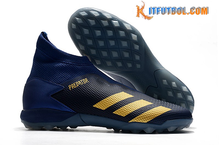Adidas Botas De Fútbol Predator 20.3 Laceless TF Azul Oscuro
