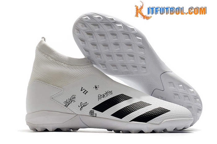 Adidas Botas De Fútbol Predator 20.3 Laceless TF Blanco
