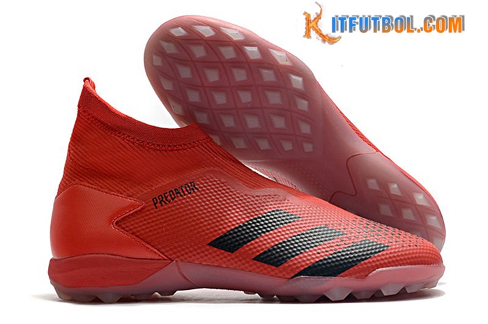 Adidas Botas De Fútbol Predator 20.3 Laceless TF Rojo