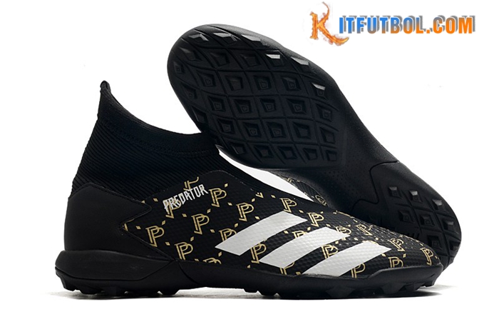 Adidas Botas De Fútbol Predator 20.3 Laceless TF Negro