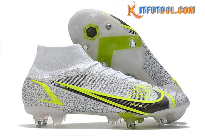 Nike Botas De Fútbol Mercurial Superfly VIII Elite SG PRO Anti Clog Blanco