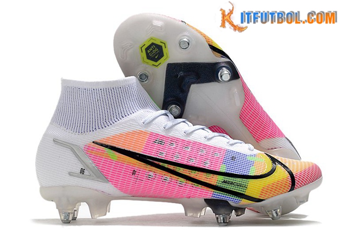 Nike Botas De Fútbol Mercurial Superfly VIII Elite SG PRO Anti Clog Blanco
