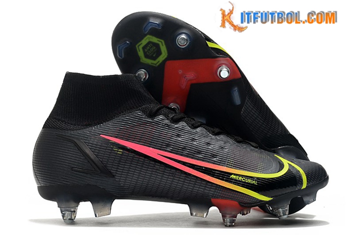 Nike Botas De Fútbol Mercurial Superfly VIII Elite SG PRO Anti Clog Negro