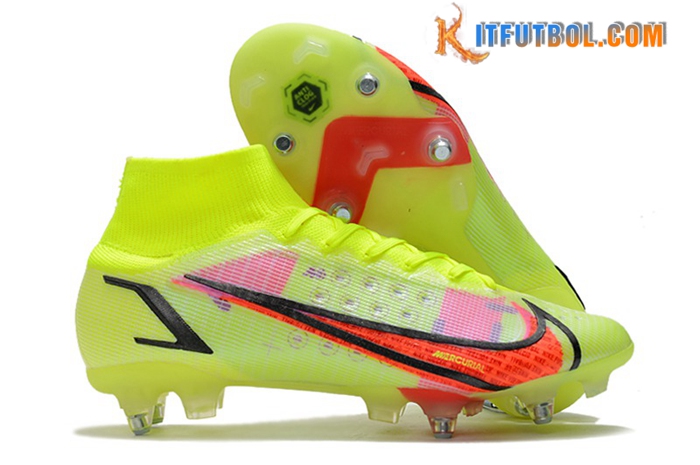 Nike Botas De Fútbol Mercurial Superfly VIII Elite SG PRO Anti Clog Amarillo