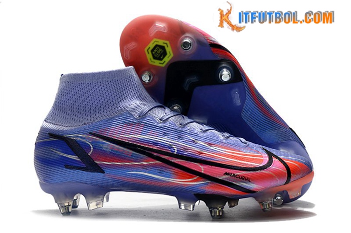 Nike Botas De Fútbol Mercurial Superfly VIII Elite SG PRO Anti Clog Violeta