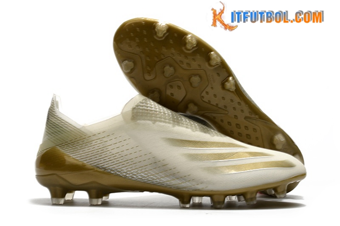 Adidas Botas De Fútbol X Ghosted AG Blanco/Marrón