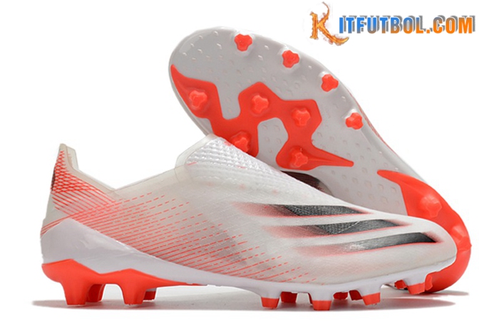 Adidas Botas De Fútbol X Ghosted AG Blanco/Naranja