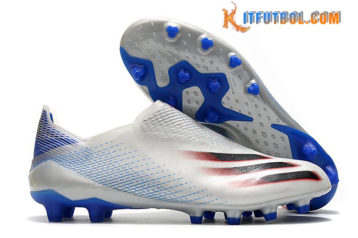 Adidas Botas De Fútbol X Ghosted AG Blanco/Azul