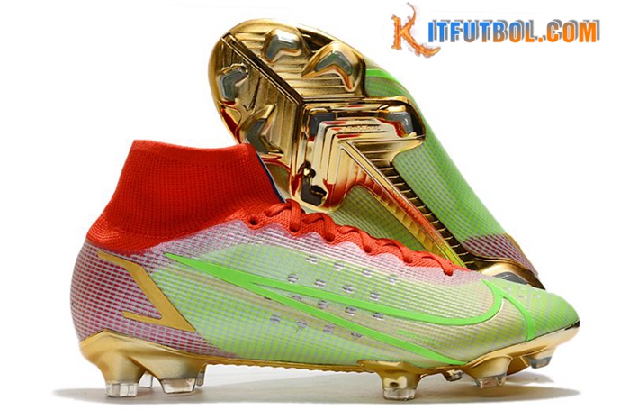 Nike Botas De Fútbol Superfly 8 Elite FG Verde/Rojo