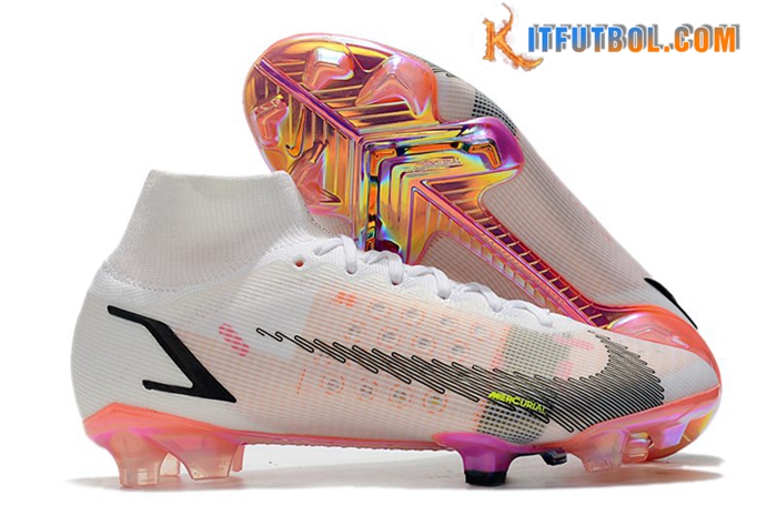 Nike Botas De Fútbol Superfly 8 Elite FG Blanco/Naranja
