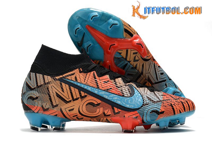 Nike Botas De Fútbol Mercurial Superfly VII Elite FG Naranja/Azul