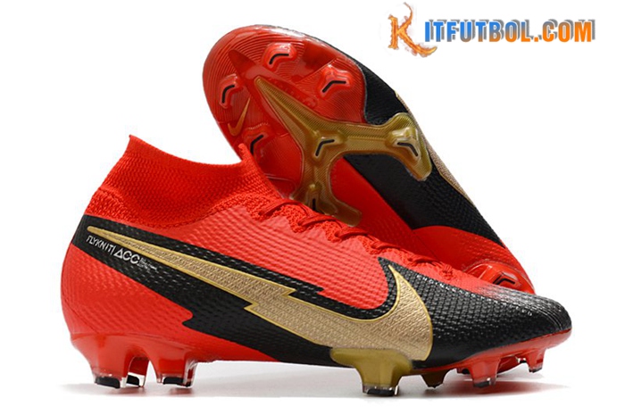 Nike Botas De Fútbol Mercurial Superfly 7 Elite Rojo/Negro