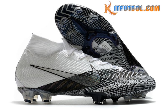 Nike Botas De Fútbol Mercurial Superfly 7 Elite FG Blanco/Negro