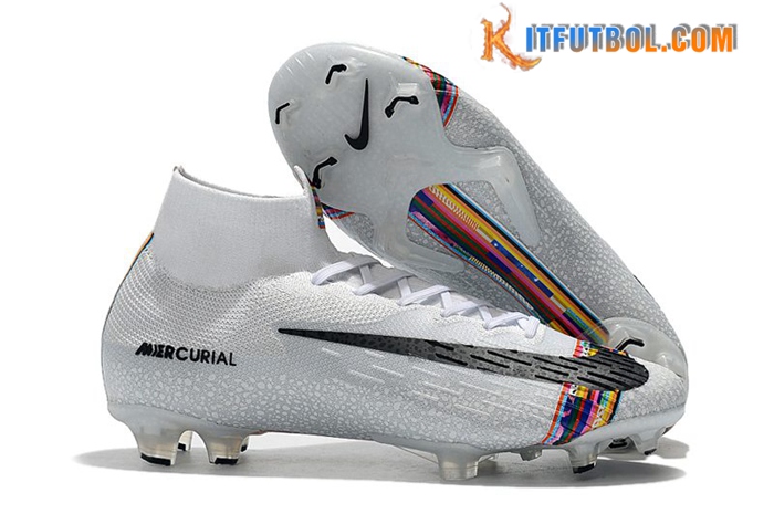 Nike Botas De Fútbol Mercurial Superfly VI 360“LVL UP” Elite FG Gris