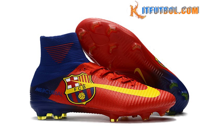 Nike Botas De Fútbol Mercurial Superfly V‘’Barcelona ‘’FG Rojo/Azul