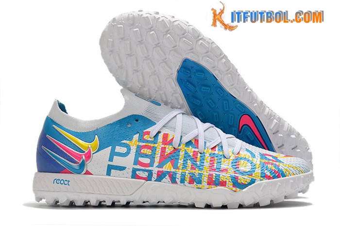 Nike Botas De Fútbol Phantom GT Pro TF Amarillo/Rosa/Azul