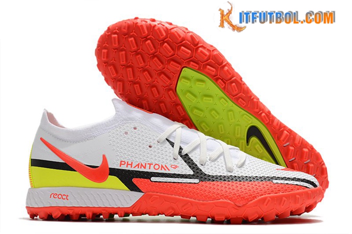 Nike Botas De Fútbol Phantom GT Pro TF Blanco/Naranja