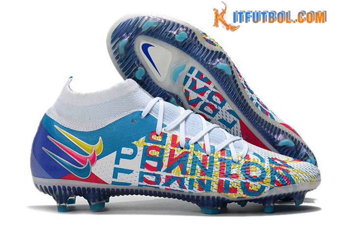 Nike Botas De Fútbol Phantom GT Elite DF 3D FG Amarillo/Rosa/Azul