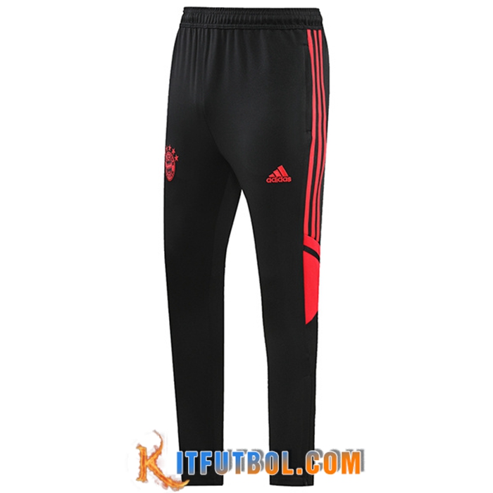 Pantalon Entrenamiento Bayern Munich Negro/Rojo 2022/2023 -01