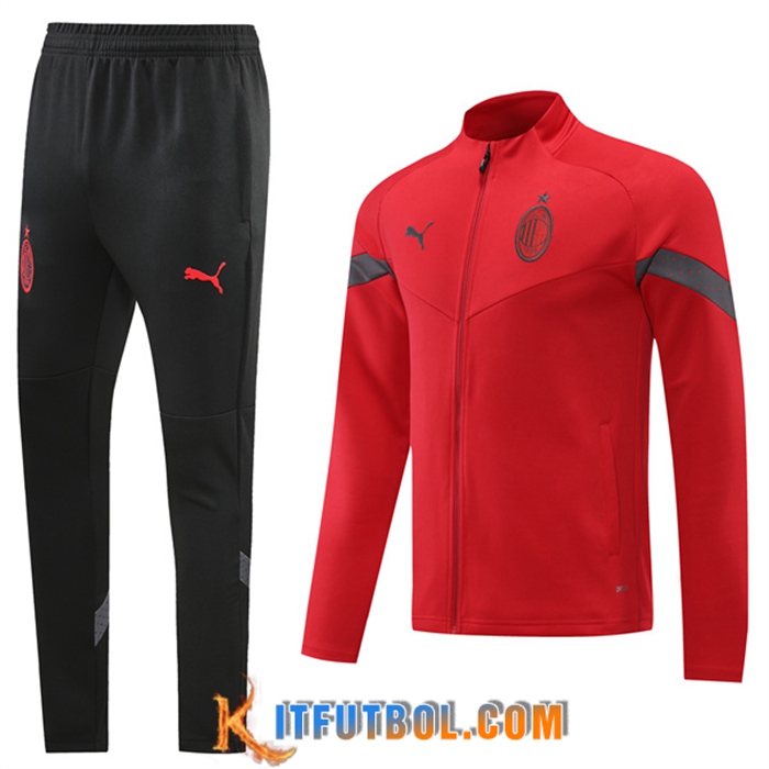 Chandal Equipos De Futbol - Chaqueta AC Milan Rojo 2022/2023