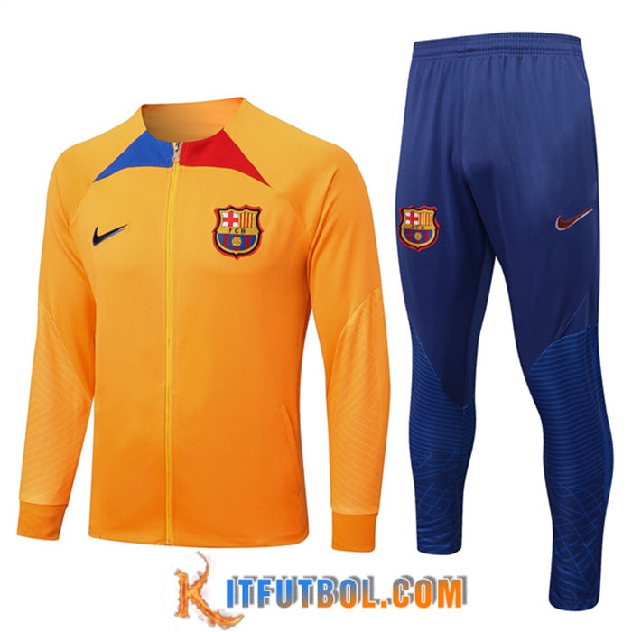 Chandal Equipos De Futbol - Chaqueta FC Barcelona Amarillo 2022/2023