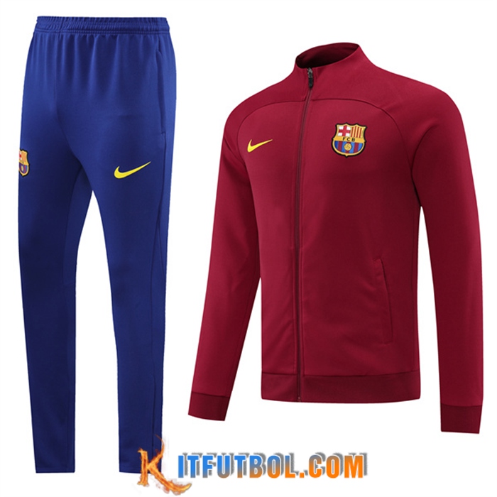 Chandal Equipos De Futbol - Chaqueta FC Barcelona Rojo Oscuro 2022/2023