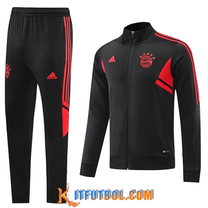 Chandal Equipos De Futbol - Chaqueta Bayern Munich Negro 2022/2023